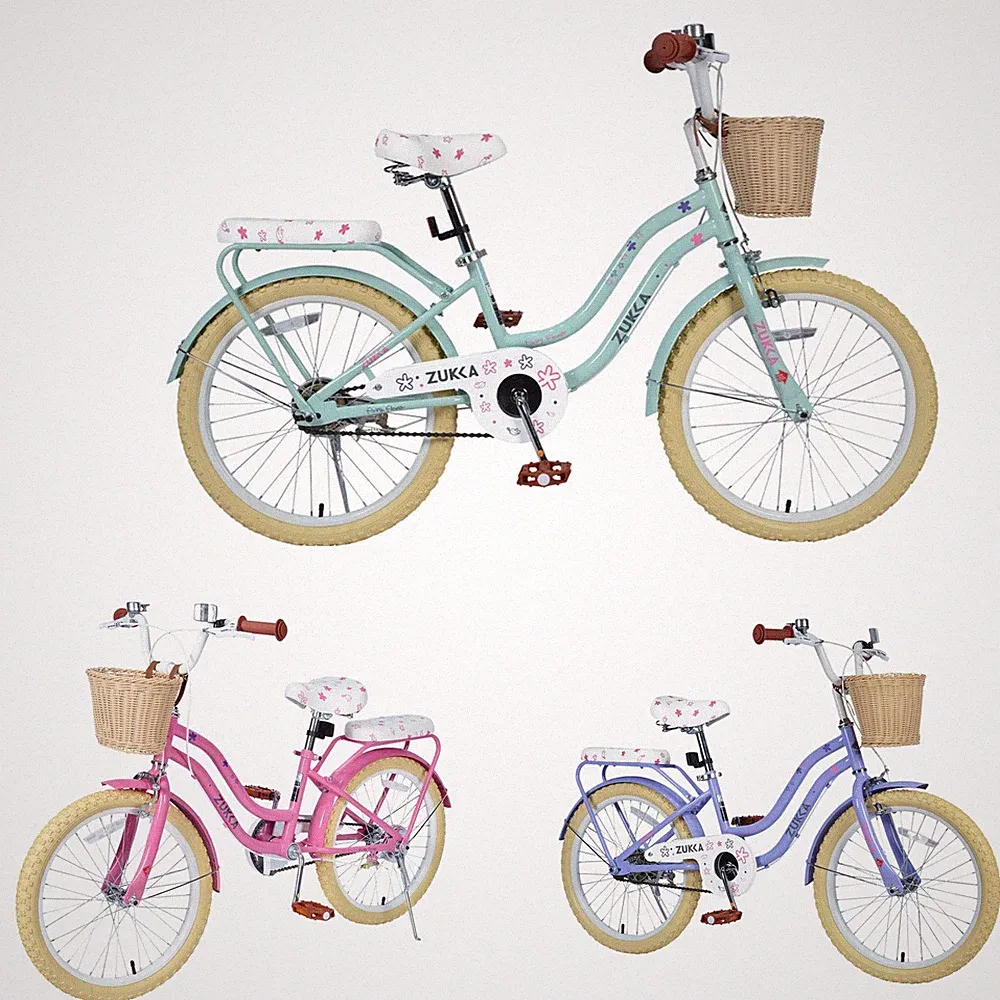 20" Girls Bike for 7-10 Years Old Single Speed Steel Frame Kids Bicycle W/Basket