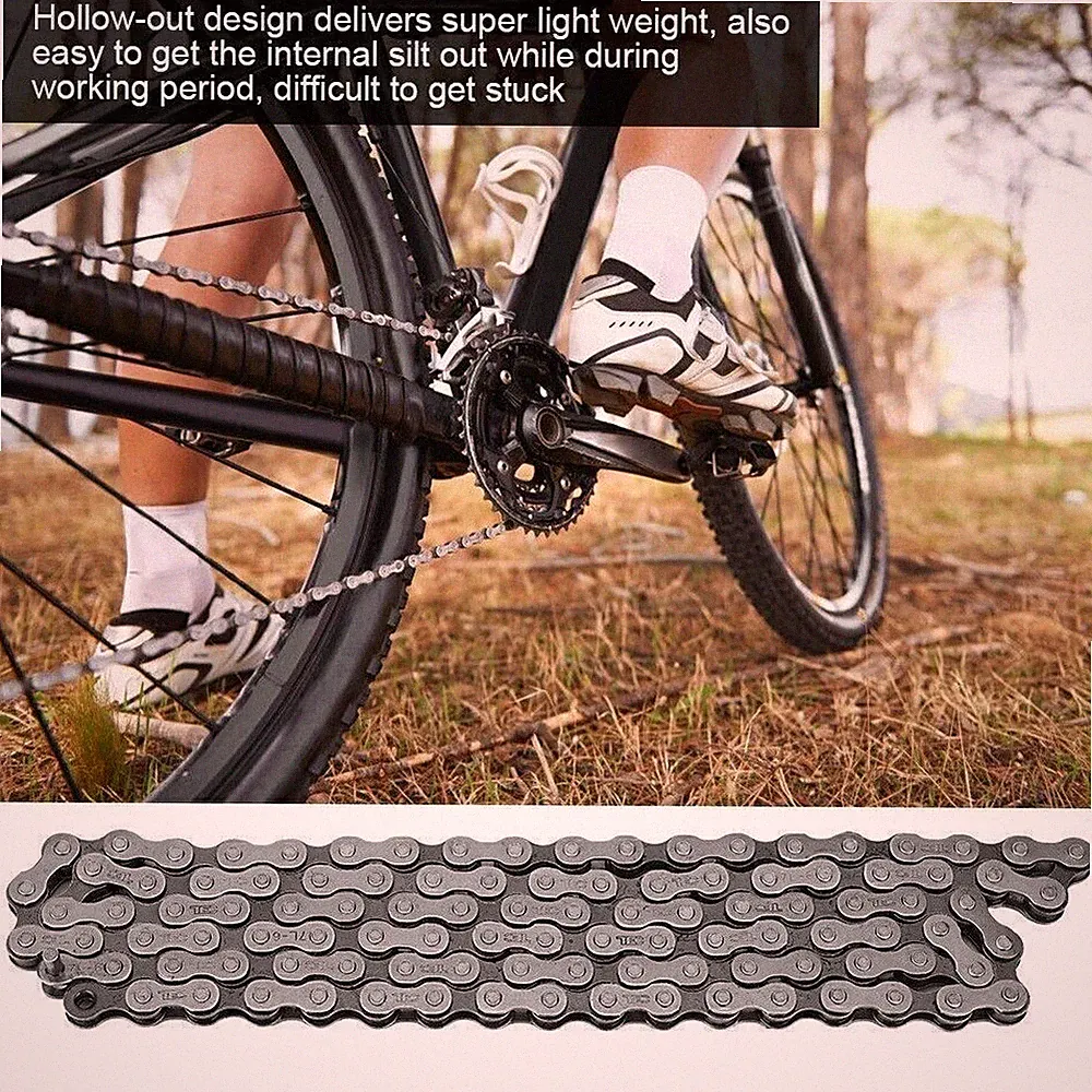 Hollow Out Chain 106 Links Mountain Bike Fixed Gear Single Speed Bicycle Chain